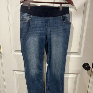 Liz Lange Maternity Jeans Bootcut  Pull On Comfort Stretch Denim Size 6 265